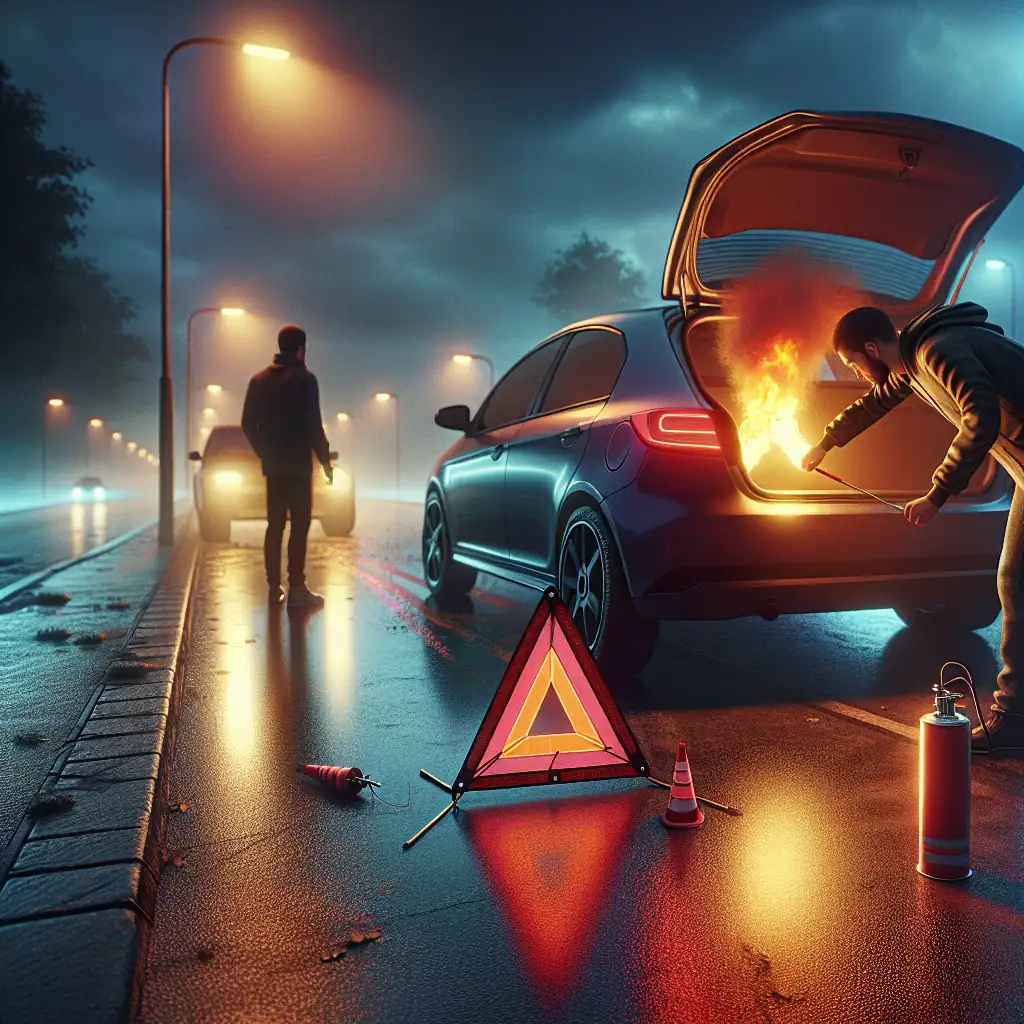 How to Use Emergency Flares and Reflective Triangles: Guidelines for Alerting Other Drivers During a Breakdown